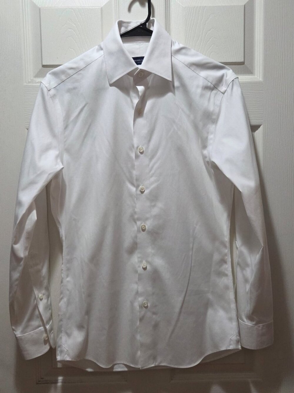 Proper Cloth Non-Iron Mens Dress Shirt 14.3-32.5 Small Supima Cotton Pinpoint